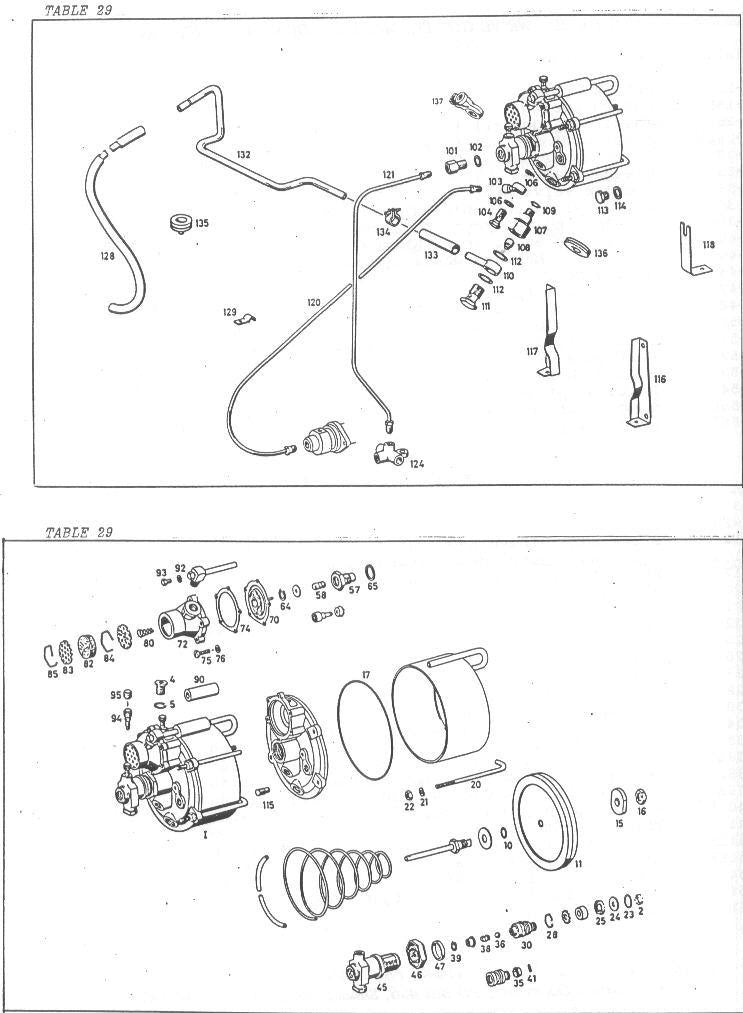 Brake booster Table 29